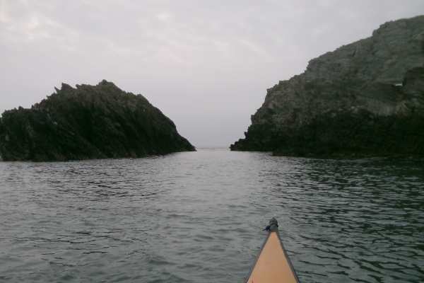 photograph looking through the channel 