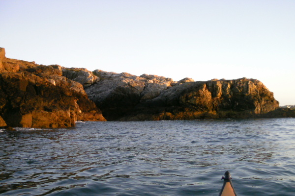 photograph of the smooth rocks at Llanbadrig Head 