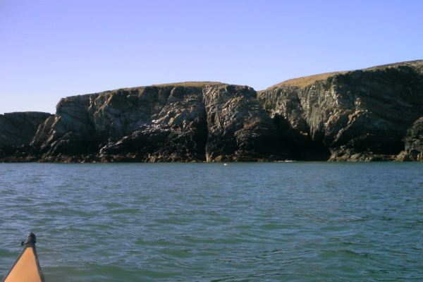 photograph of the coastline between Penrhyn Mawr and Dinas Stack 