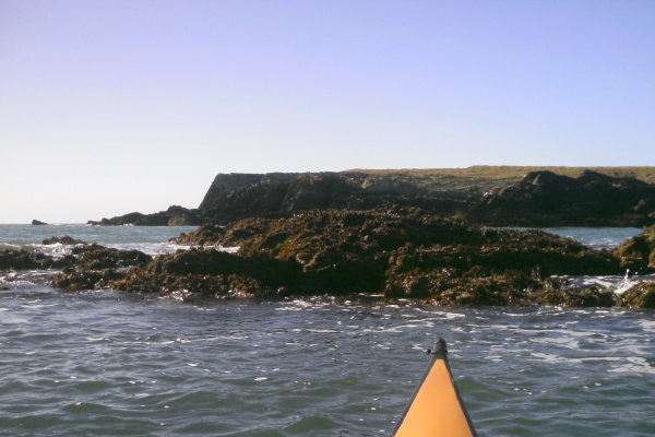 photograph of the coastline to the west of Penrhyn Mawr 