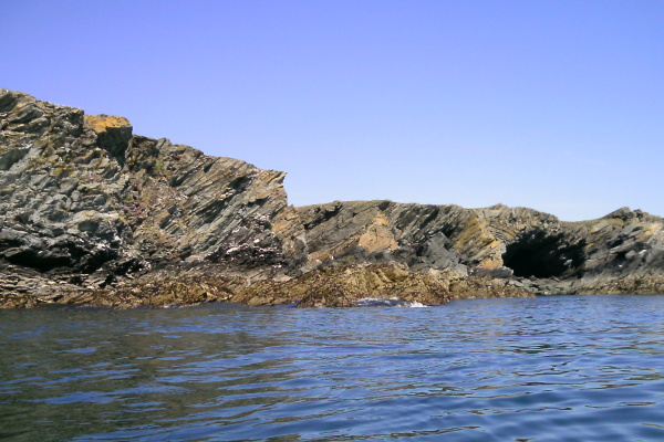 photograph of the rock formations at Dafarch Point 