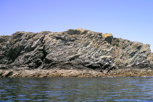 photograph of the rock formations at Dafarch Point 