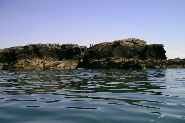 photograph of the coastline 