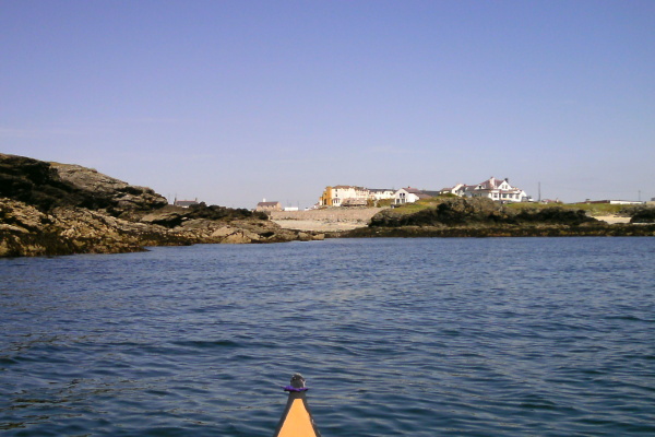 photograph of one of the many beaches along Treaddur Bay 