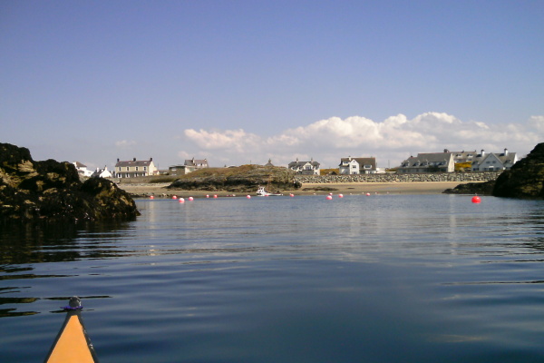 photograph of one of the many beaches along Treaddur Bay 