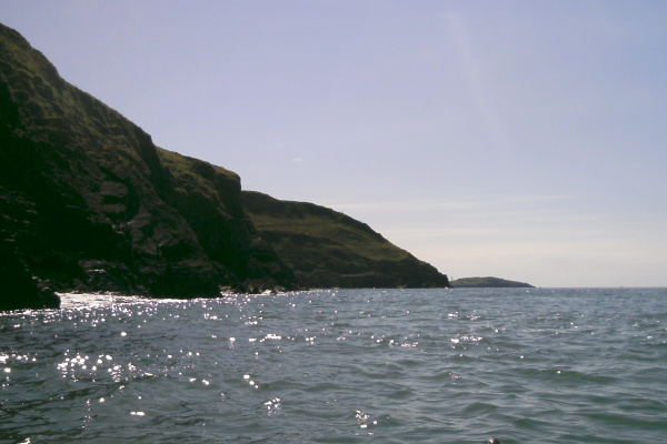 photograph looking west from Dinas Gynfor 