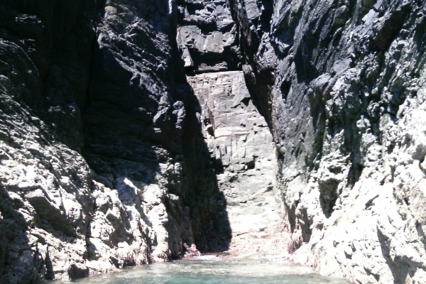 photograph of the coastline between Dinas Stack and Porth Ruffydd 