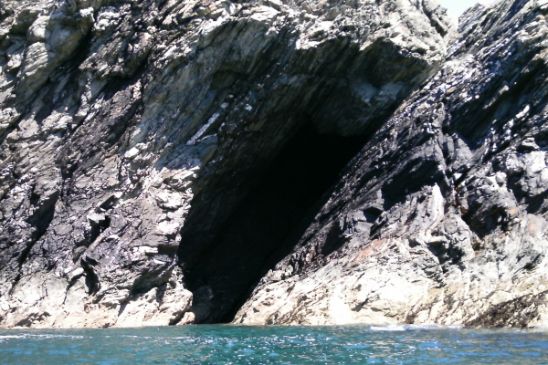 photograph of the coastline between Dinas Stack and Porth Ruffydd 