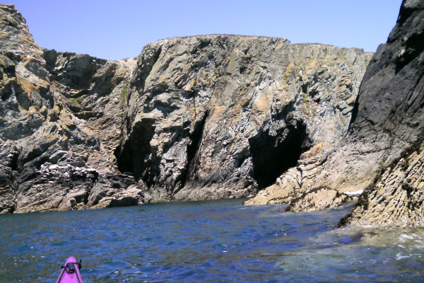 photograph of the coastline between Dinas Stack and Porth Ruffydd 