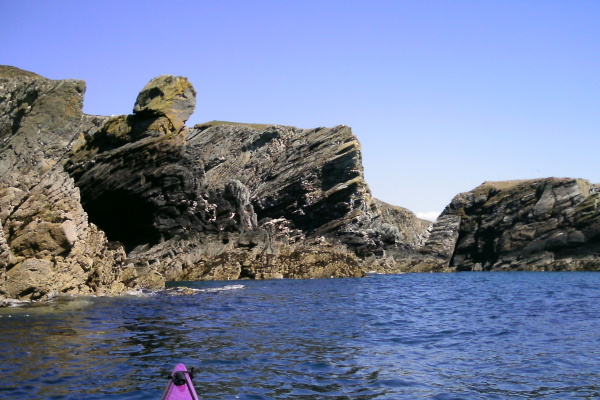 photograph of the coastline between Dinas Stack and Porth Ruffydd 