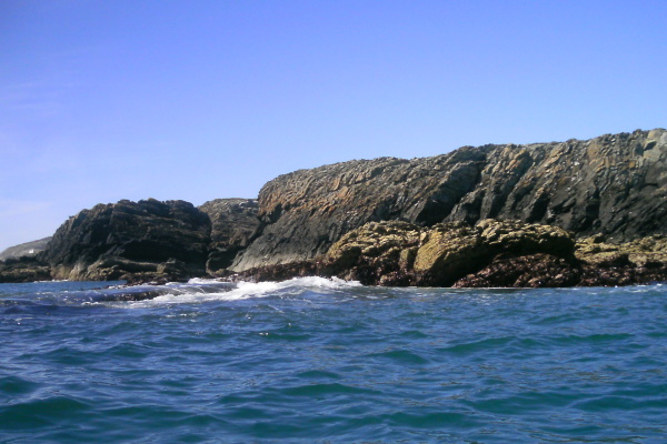 photograph of the coastline between Penrhyn Mawr and the westerly point 