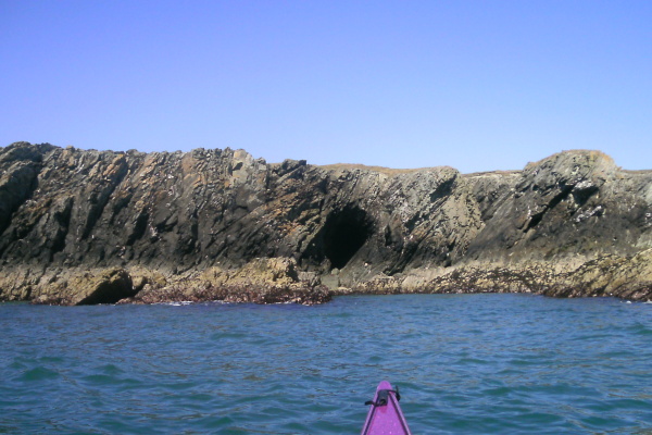 photograph of the coastline between Penrhyn Mawr and the westerly point 