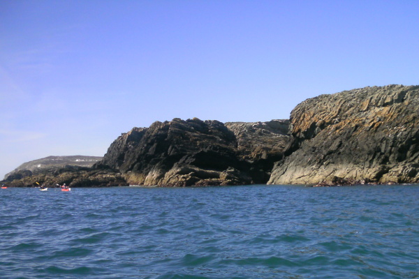 photograph of the coastline between Penrhyn Mawr and the westerly point 