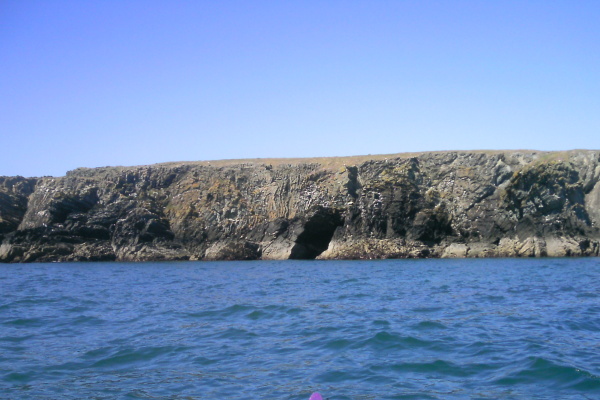 photograph of the coastline between Penrhyn Mawr and the westerly point 