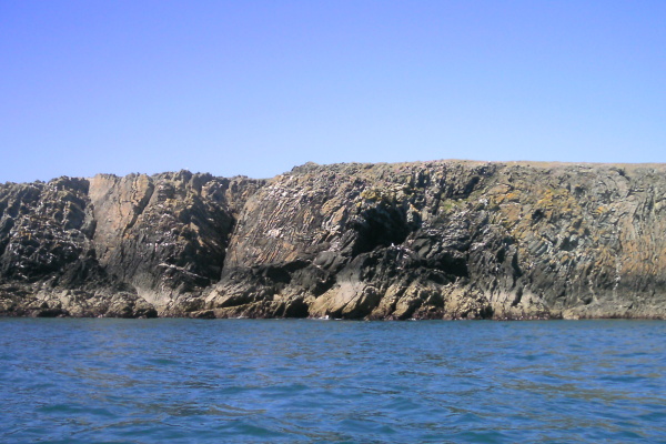 photograph of the coastline between Penrhyn Mawr and the westerly point 