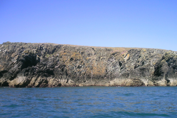 photograph of the coastline between Penrhyn Mawr and the westerly point 