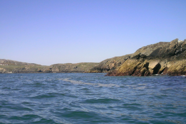 photograph of the coastline looking into Abraham`s Bosom 