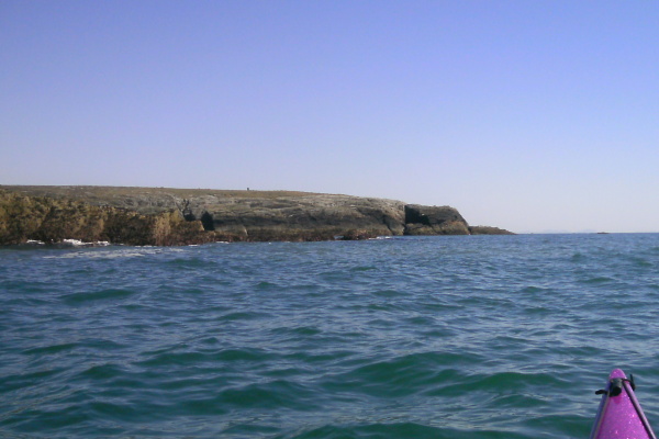 photograph of the coastline heading back to Penrhyn Mawr 