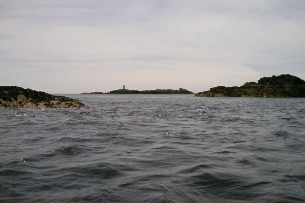 photograph of the first view of Rhoscolyn Beacon 