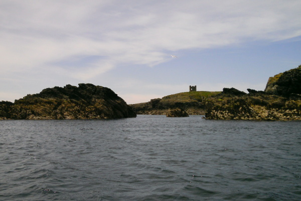 photograph of the coastline outside Rhoscolyn Bay 