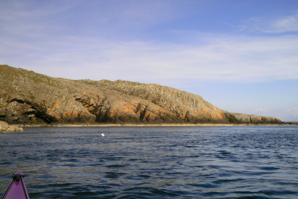 photograph looking along the coast 