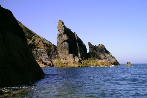 photograph of a rock pinnacle 