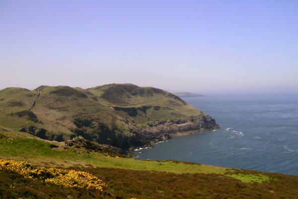 photograph looking west from Dinas Gynfor 