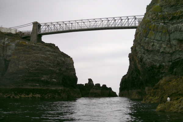 photograph of the narrows between the South Stack island and the mainland 