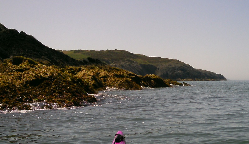 looking up the coast after leaving Bull Bay 