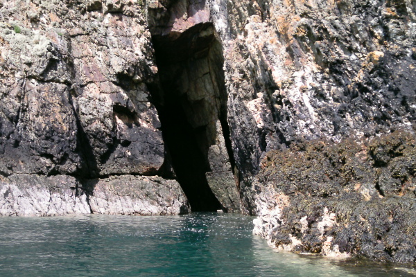 photograph of the cave entrance 