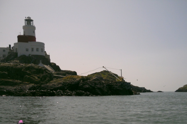 photograph of the landing stage beside the lighthouse 