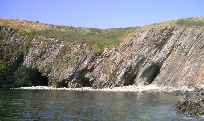  the caves at the back of the beach 