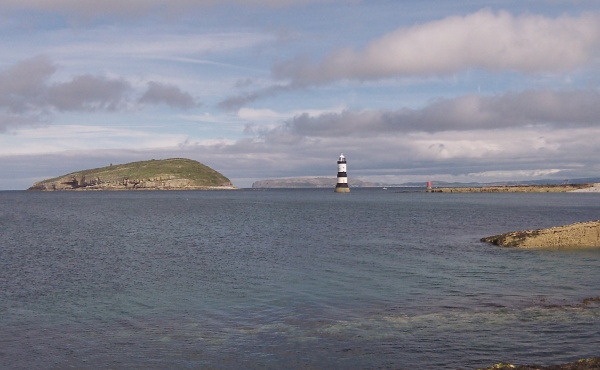 photograph looking southeast towards Puffin Island and the lighthouse 