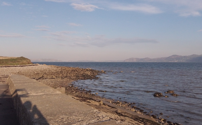 photograph of the North Wales coastline 