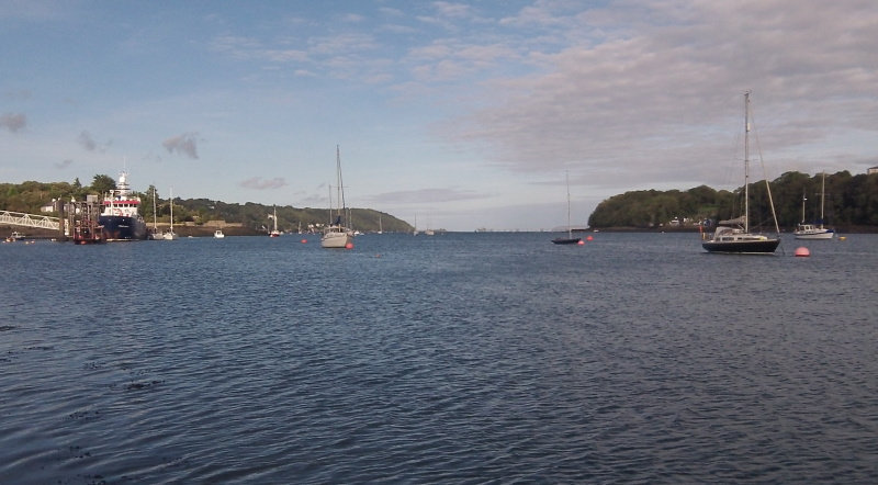 looking eastwards from the slipway 