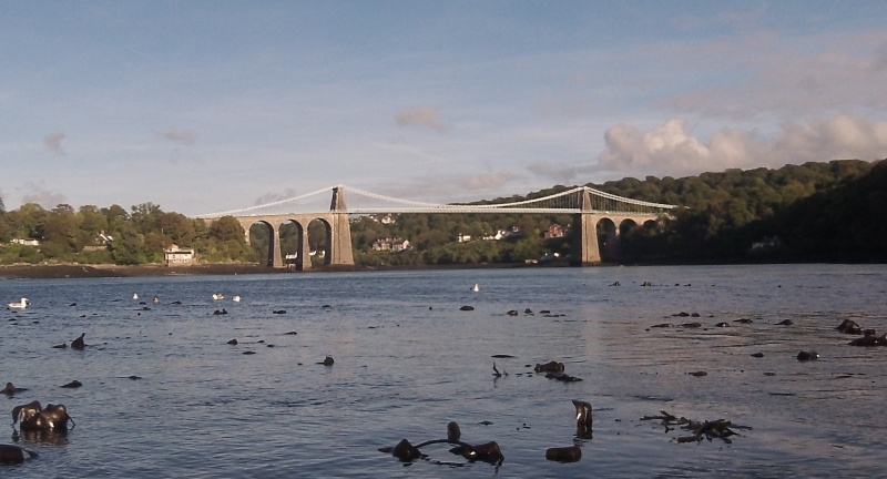 the Menai Bridge  