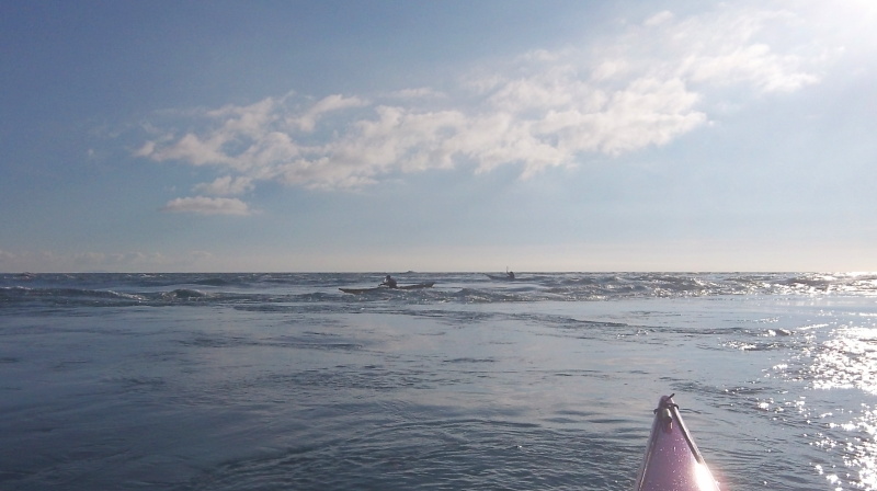 kayaks on the outer race  