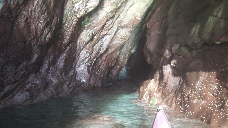 inside the cave, still in sunshine  