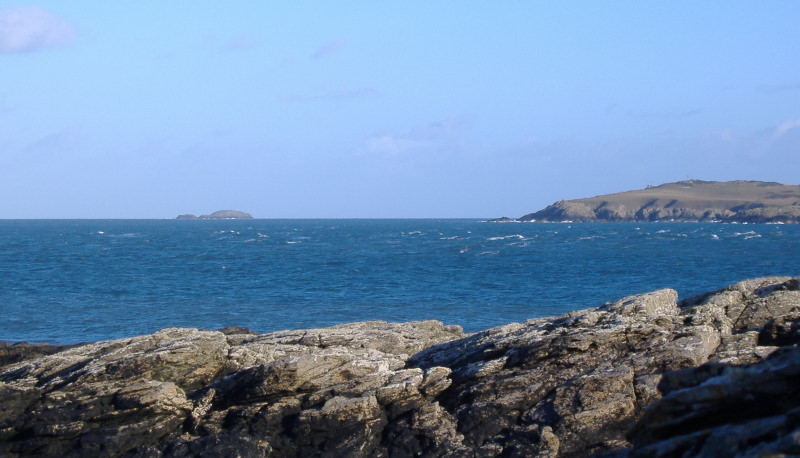 looking past Wylfa Head to Middle Mouse  