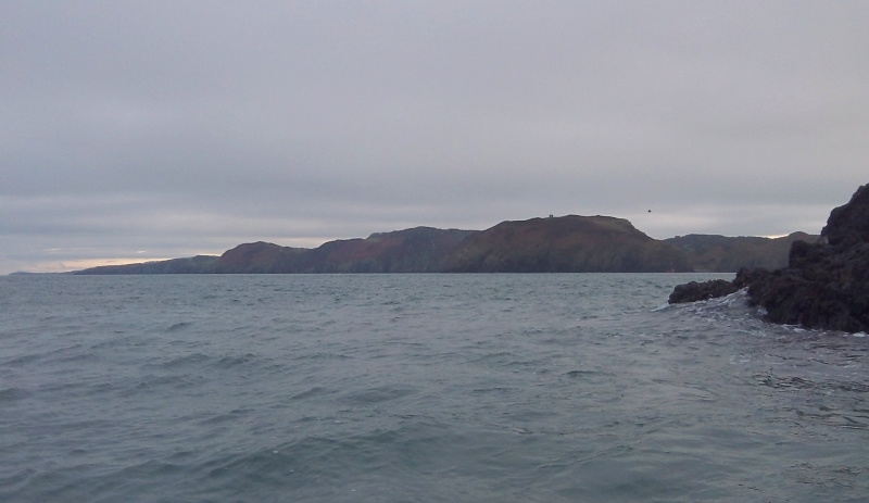 looking right up the coast towards Point Lynas  