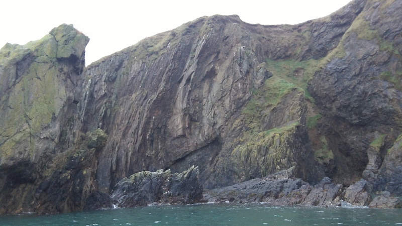 exposed cliff face  