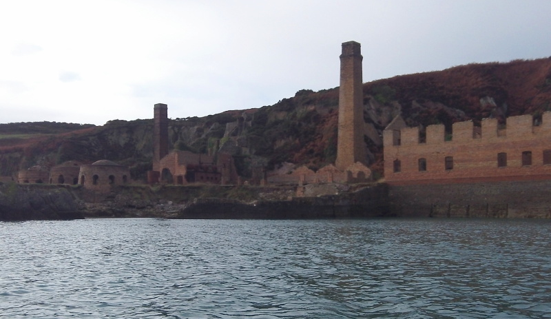 the ruined brickworks in Porth Wen 