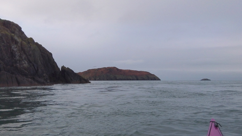 looking west past Torllwyn to Dinas Gynfor and Middle Mouse. 