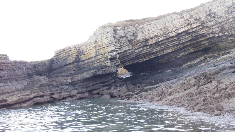 hole through the cliffs 