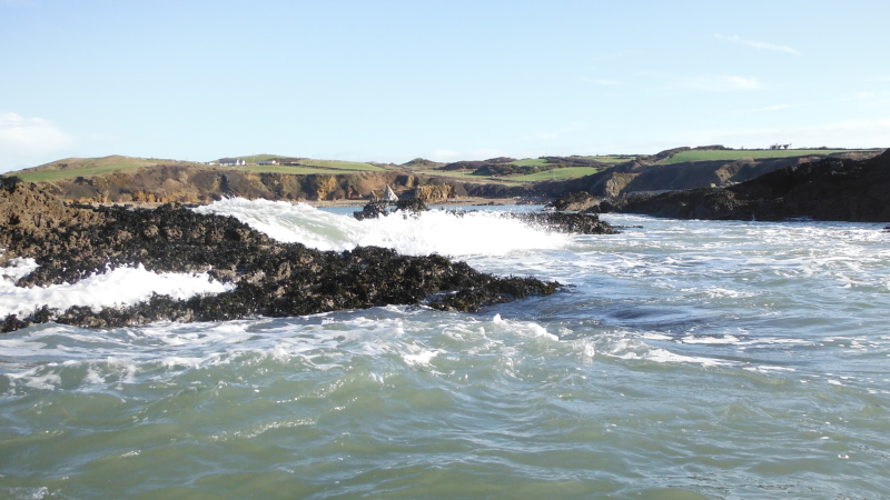 the swell at Old Quarry Point 