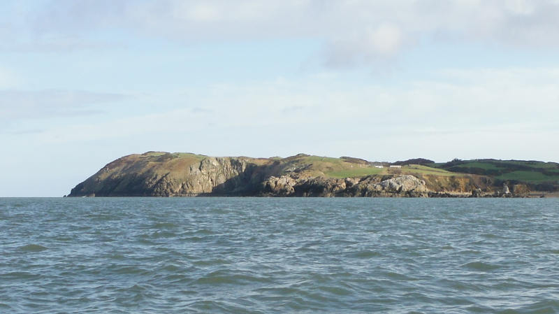  looking back to Llanlleiana Head and the un-named headland 