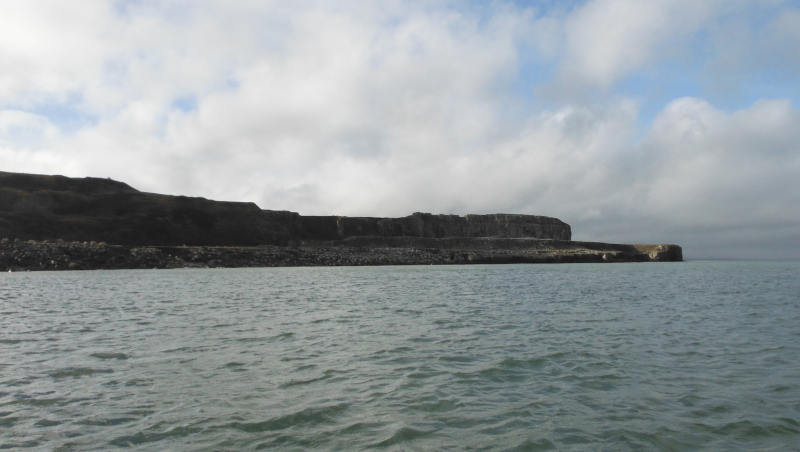 looking up the coast to Trwyn Dinmor 