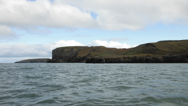 looking back at the bigger headland 