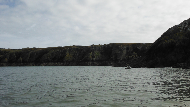  the cliffs along the side of Point Lynas  