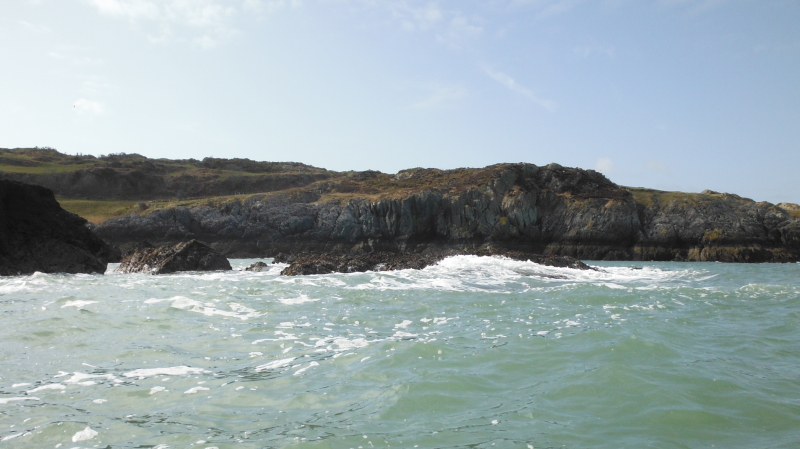  a bit of a swell piling up on the rocks  